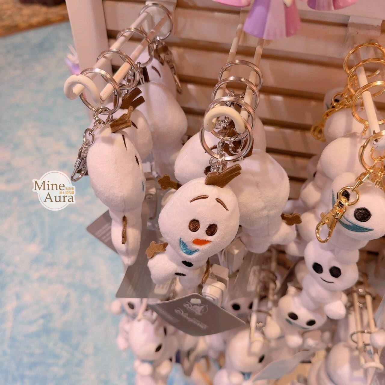 Q版 雪寶 Olaf 絨毛 鑰匙圈 吊飾 冰雪奇緣 Frozen -香港迪士尼樂園