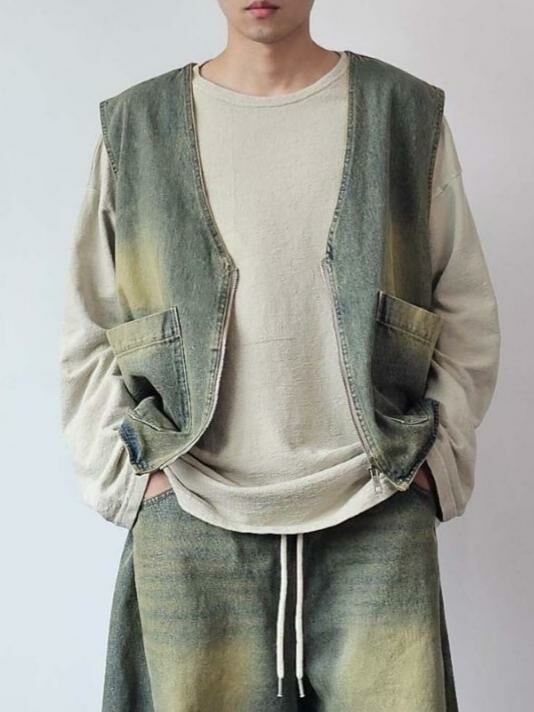 牛仔背心褸 Floor&co-030V