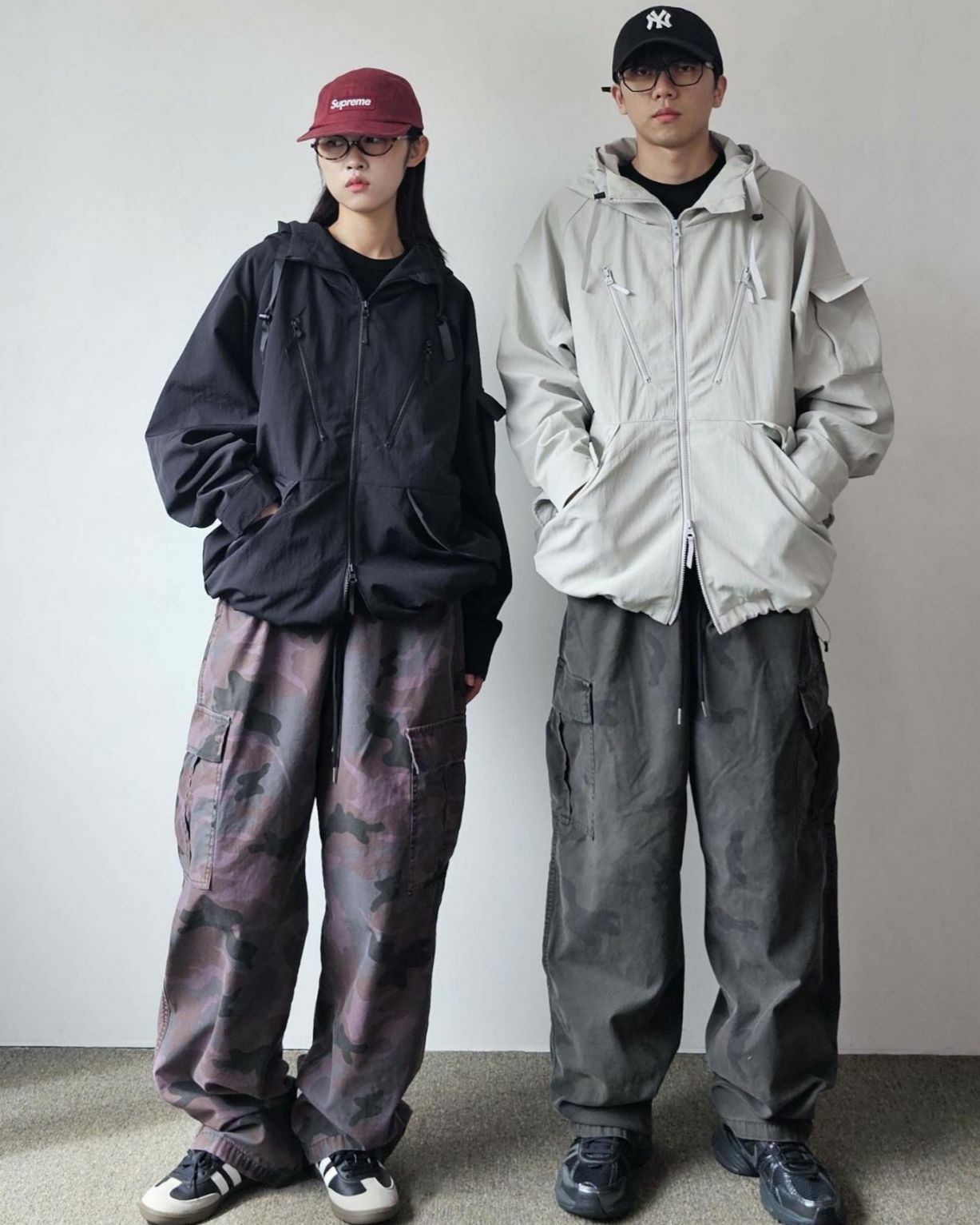 淨色連帽拉鍊外套 Floor&co-032JK