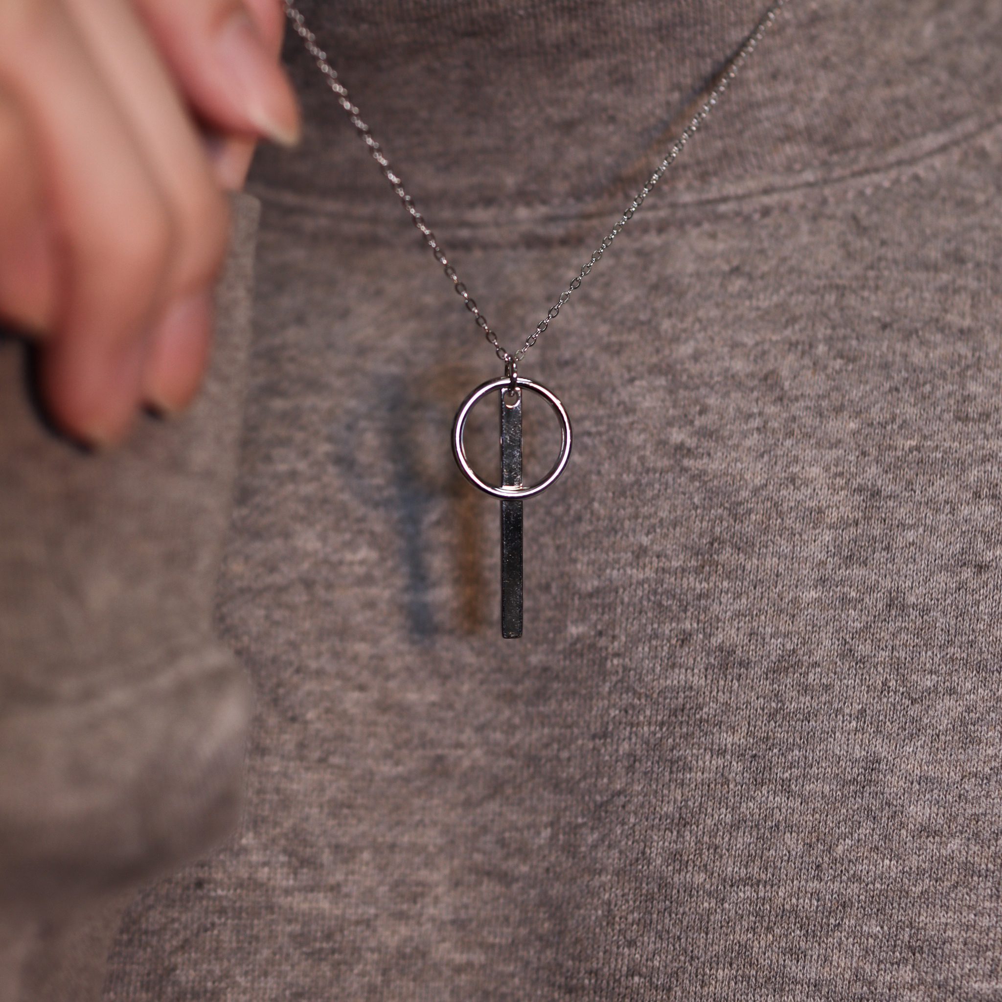 | 925純銀・白金 | 直率項鍊 | NE1267 |