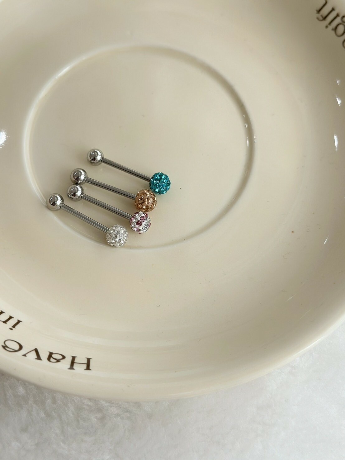 【全鋼】包鑽舌環