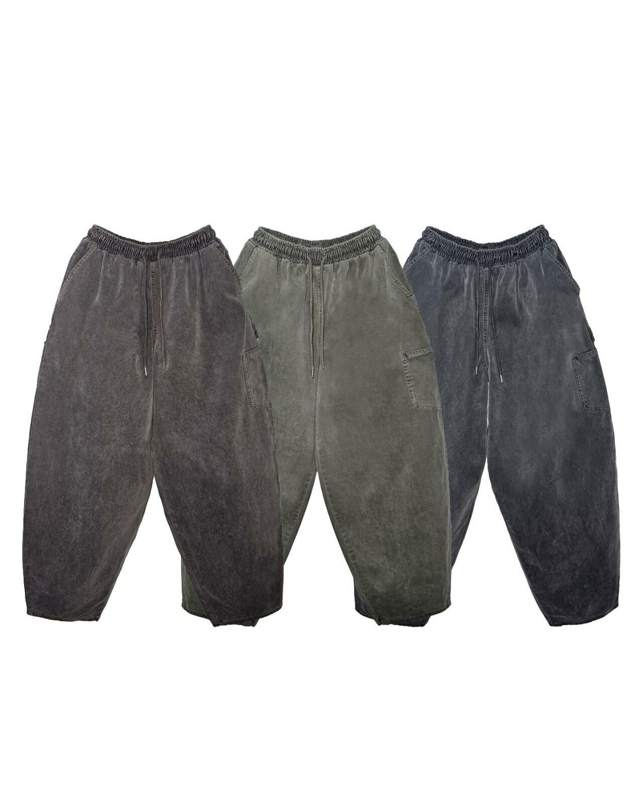 洗水淨色Balloon Pants Floor&co-035P