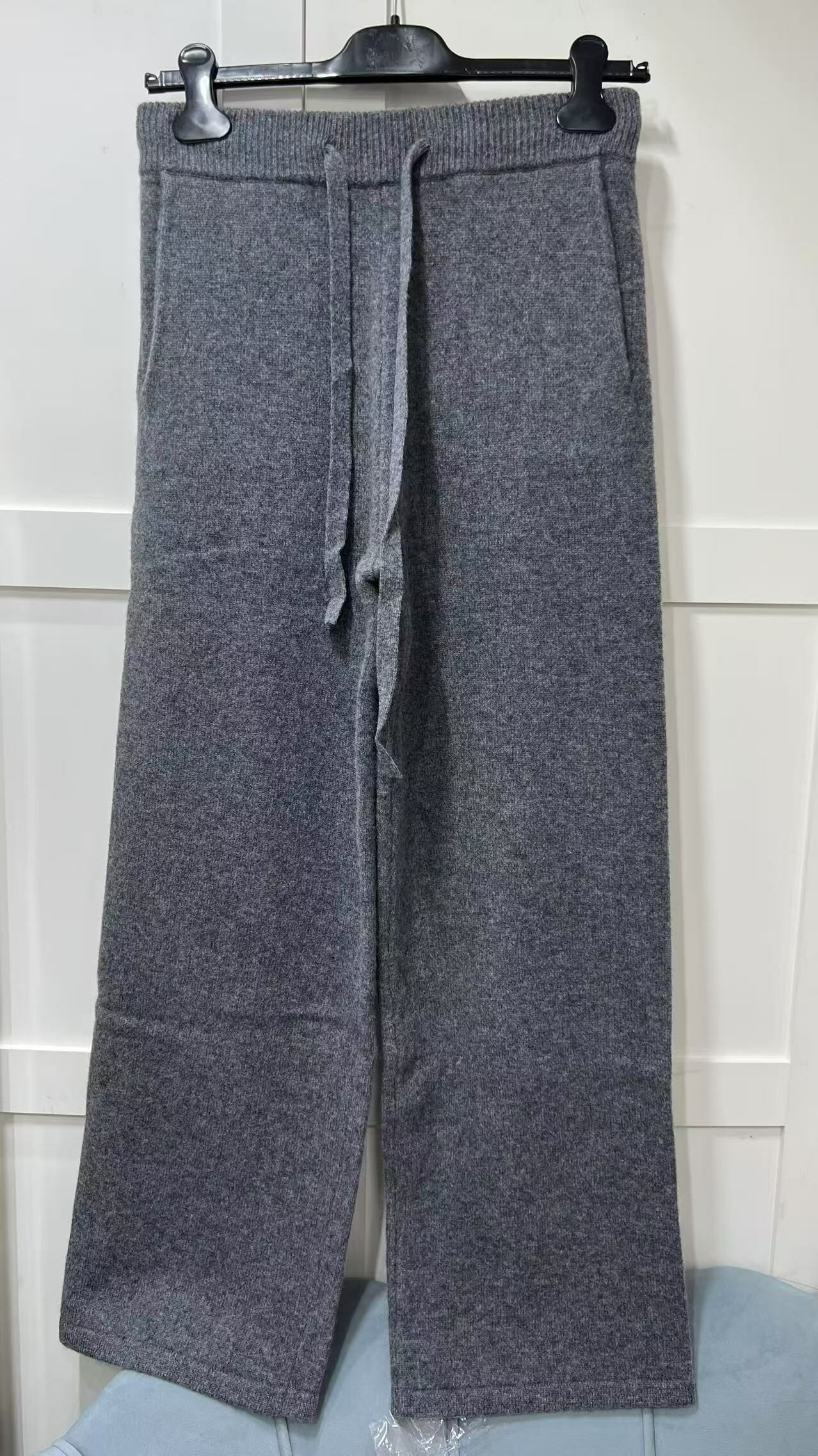 LIUREGALI 深灰色綁帶休閒長褲 -M