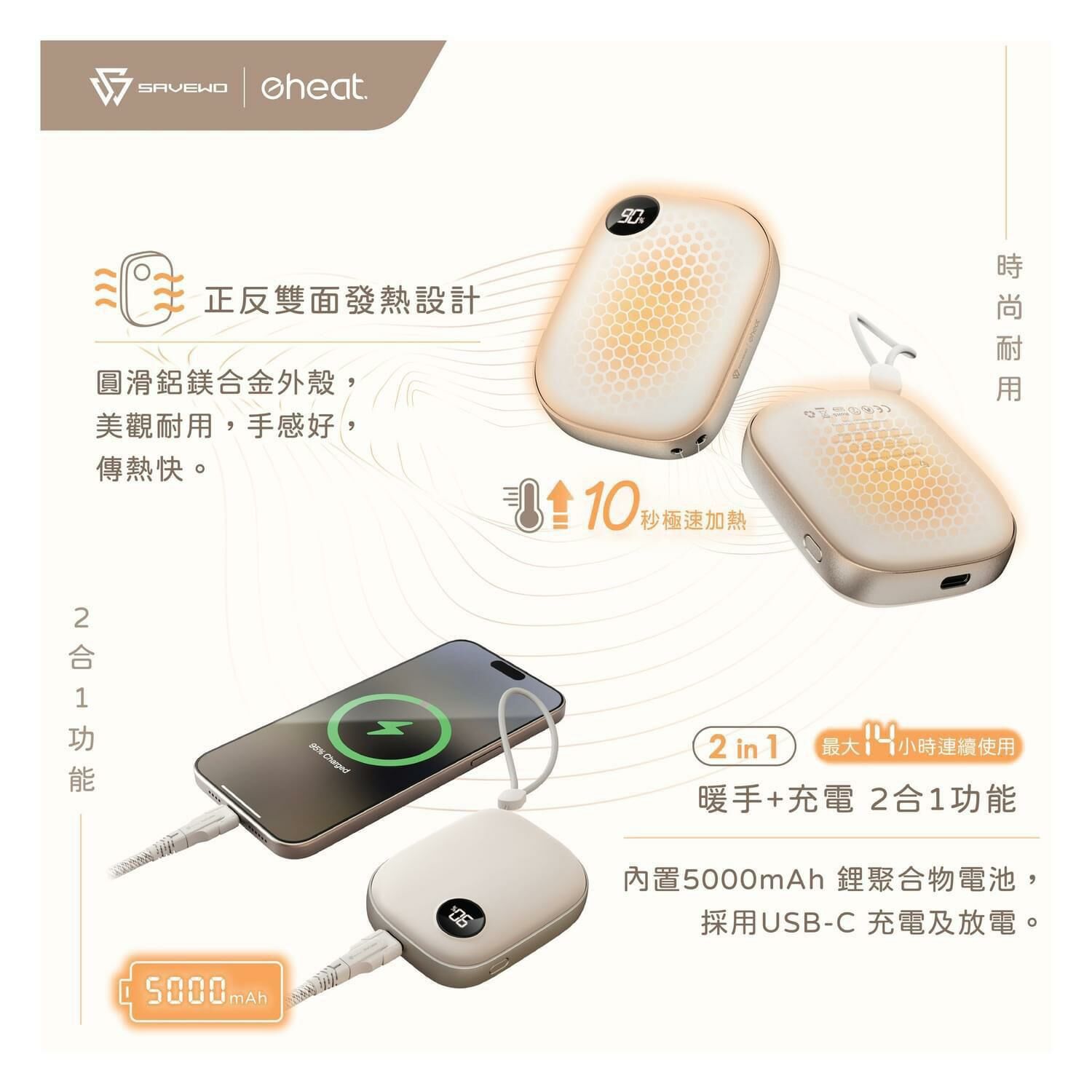 SAVEWO eHeat 暖手寶HW501