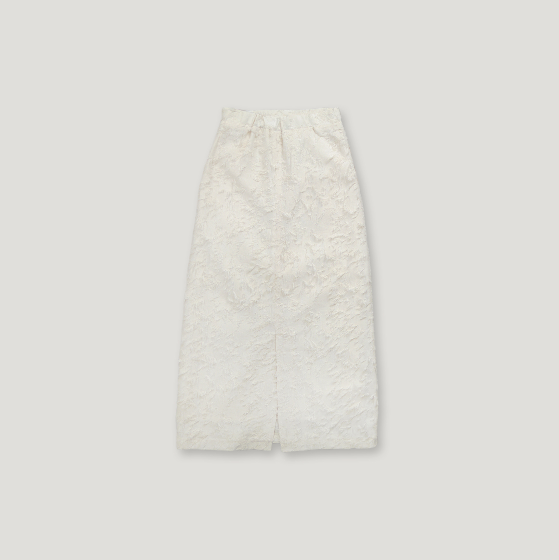 J.P.L. 高腰緹花羽毛長裙 ╭ 2色 ╮