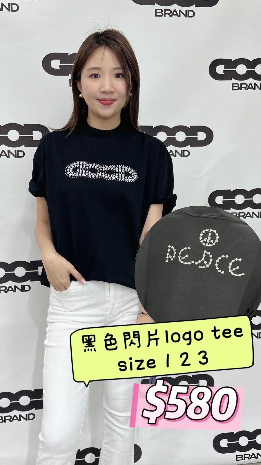 GB202401SS34  黑色組合色片短袖 -T