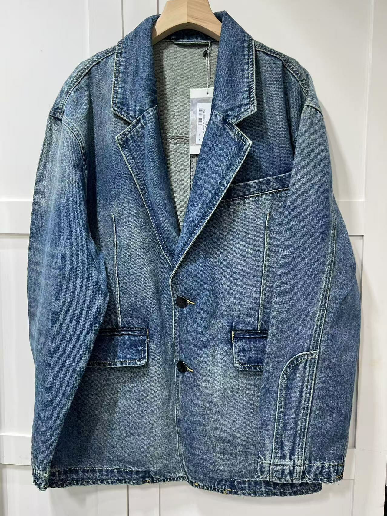 LIUREGALI 西裝款牛仔外套 -M