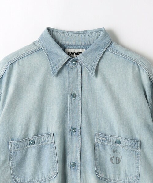 【新品】BOWWOW \"USN SAILORS CHAMBRAY SHIRTS\" CHAMBRAY SHIRTS SUNBURN AGEING – C30 - BOW WOW, RECOGNIZE