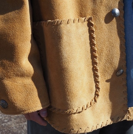 BOWWOW WOVEN COW LEATHER SUEDE COVERALL JACKET *牛皮絨麂面革 - CAMEL PRE ORDER ITEM (預訂中)