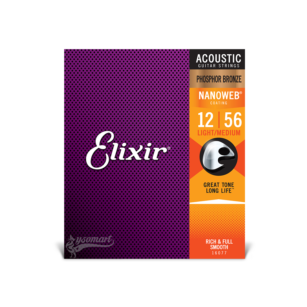 Elixir 民謠吉他弦 12-56 Nanoweb 16077