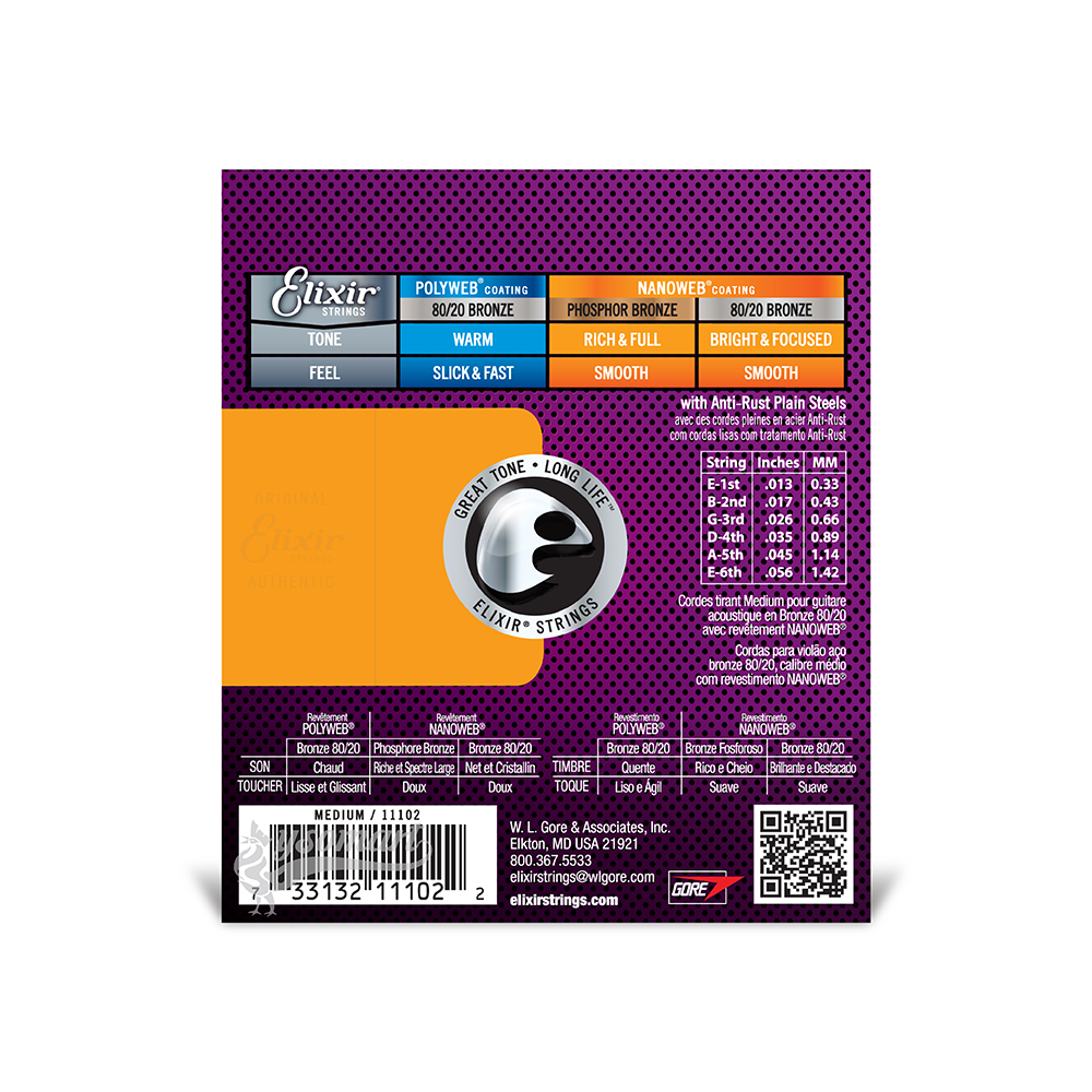 Elixir 民謠吉他弦 013-056 Nanoweb 11102