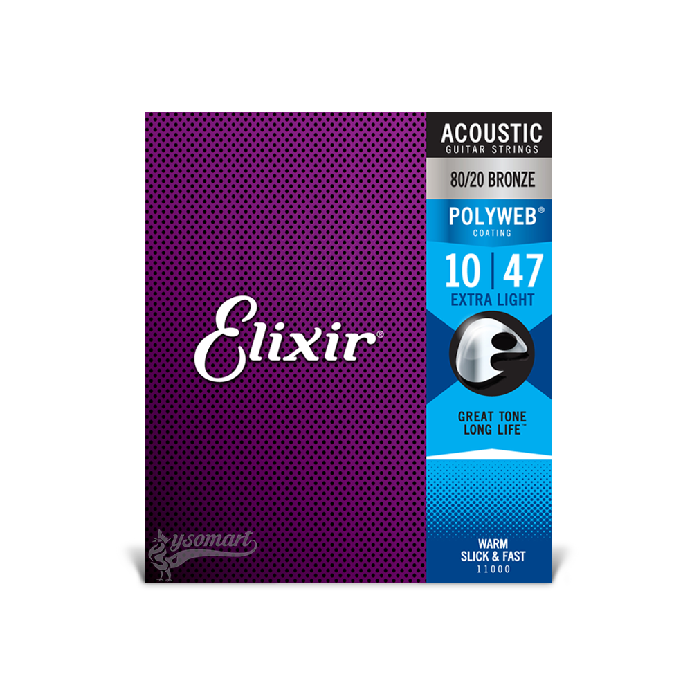 Elixir 民謠吉他弦 010-047 Polyweb 11000