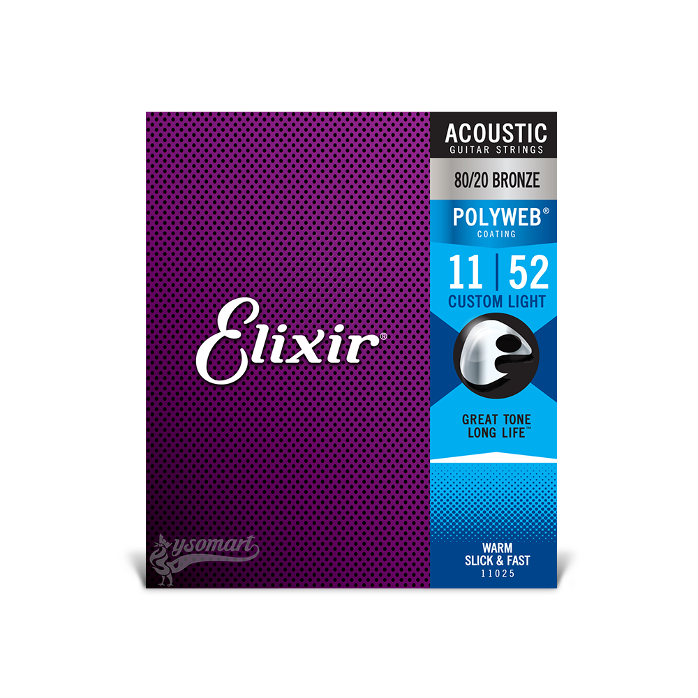 Elixir 民謠吉他弦 011-052 Polyweb 11025