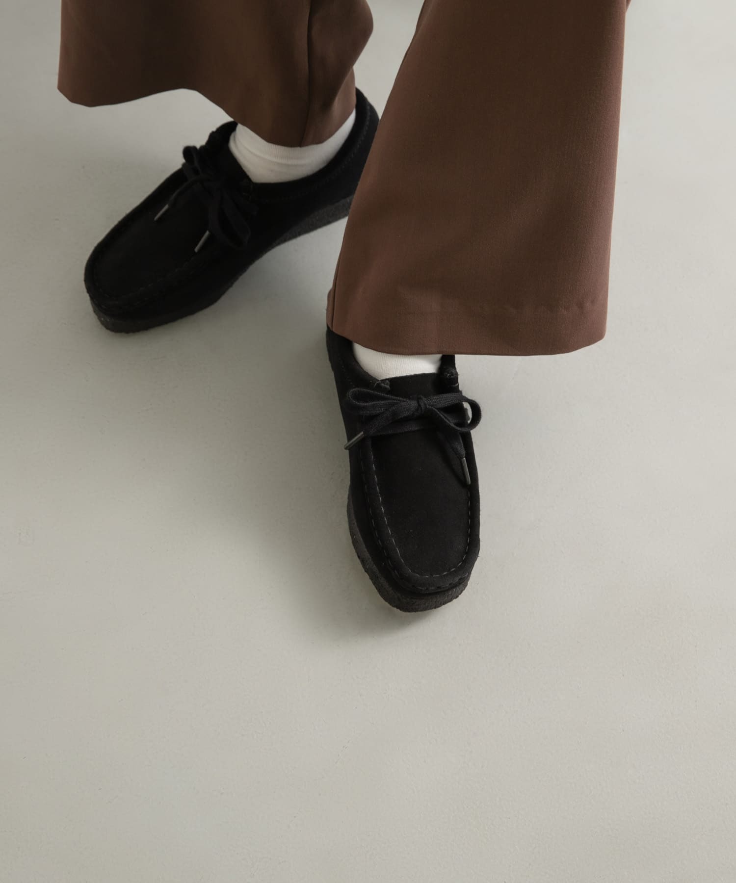 折扣現貨┃女鞋 Clarks Wallabee 袋鼠鞋 黑色 BLACK Suede