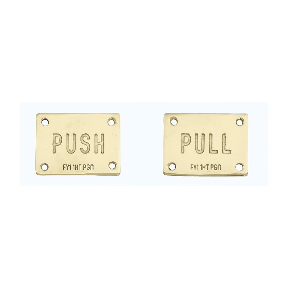 POST-G 黃銅門上推拉標識牌