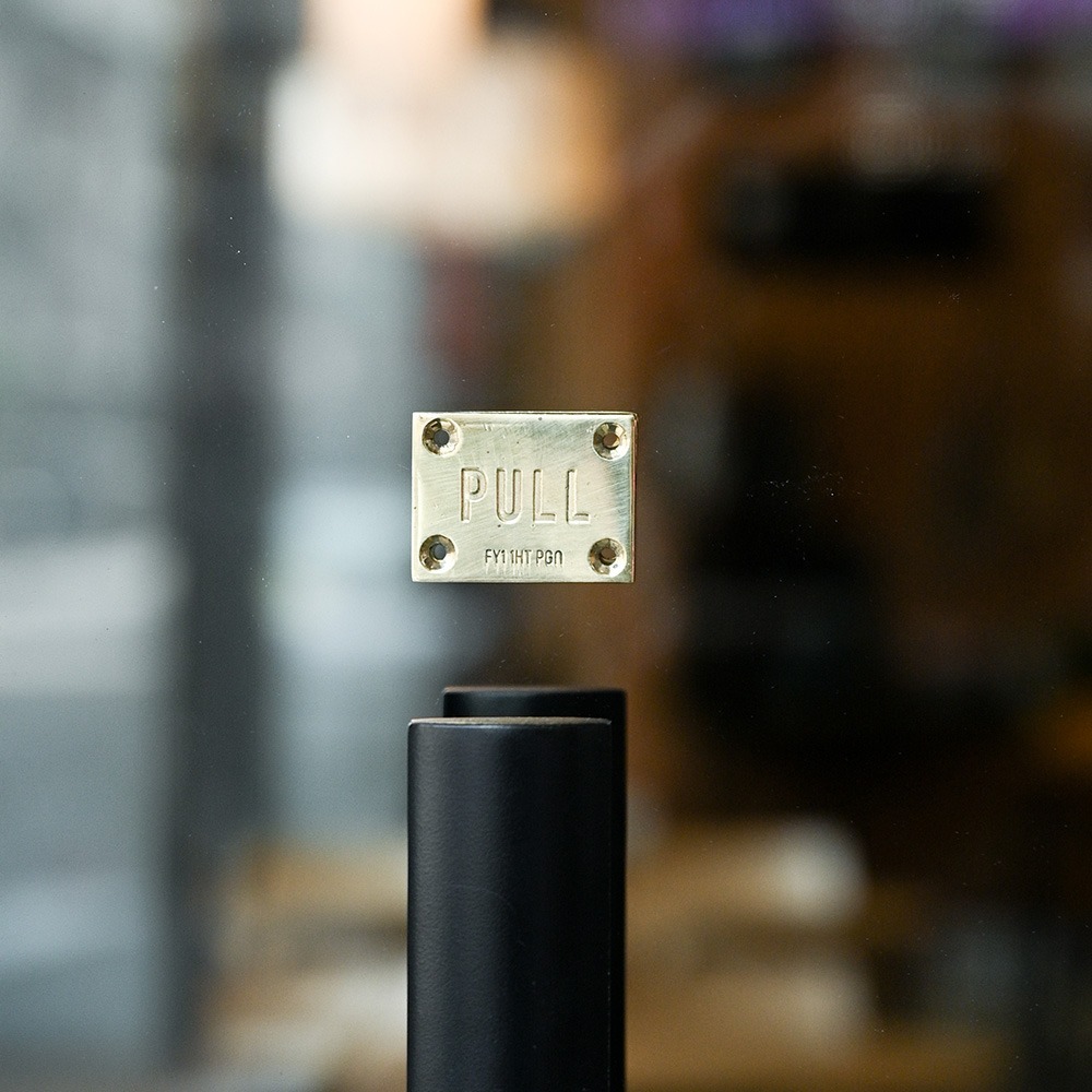 POST-G 黃銅門上推拉標識牌