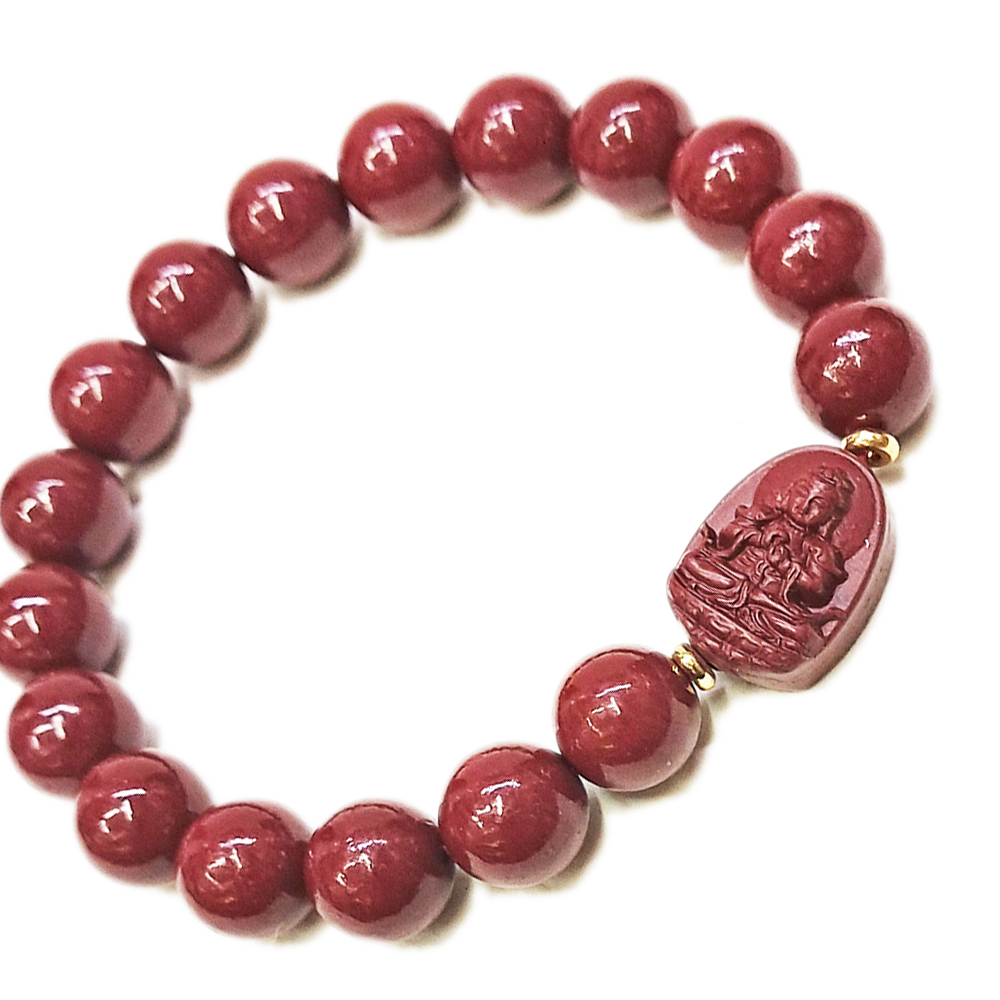 大日如來{紫金砂 硃砂}手珠10mm【十方】153923