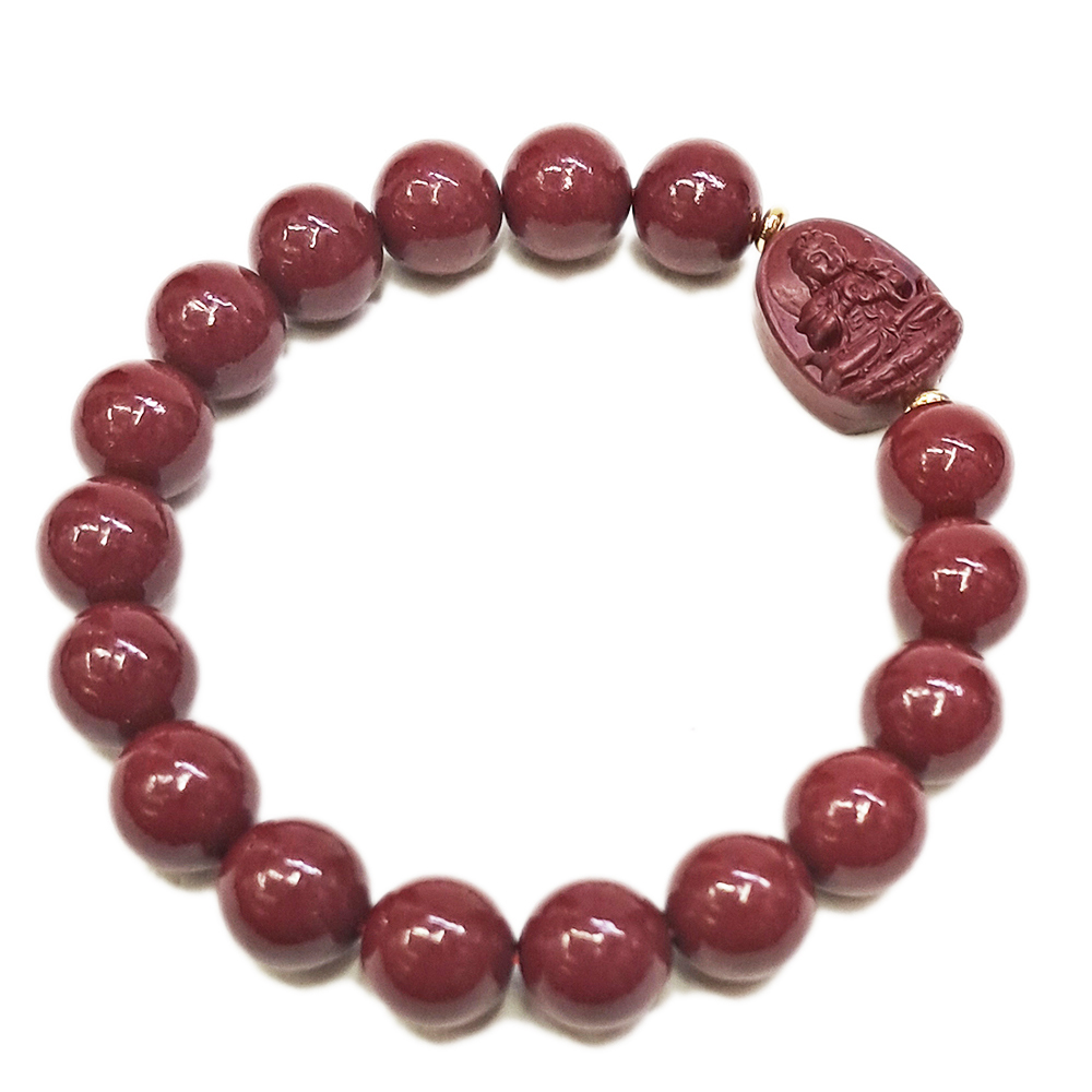 大日如來{紫金砂 硃砂}手珠10mm【十方】153923