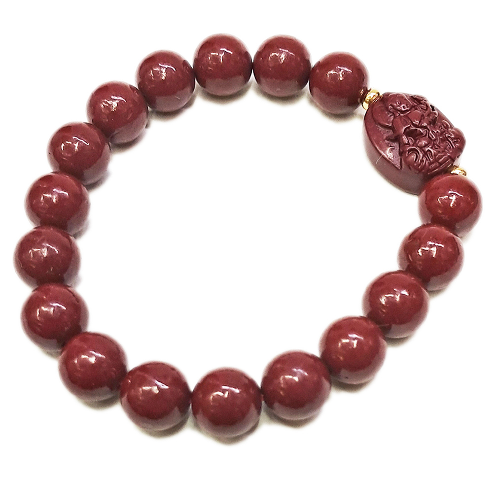 普賢菩薩{紫金砂 硃砂}手珠10mm【十方】153924