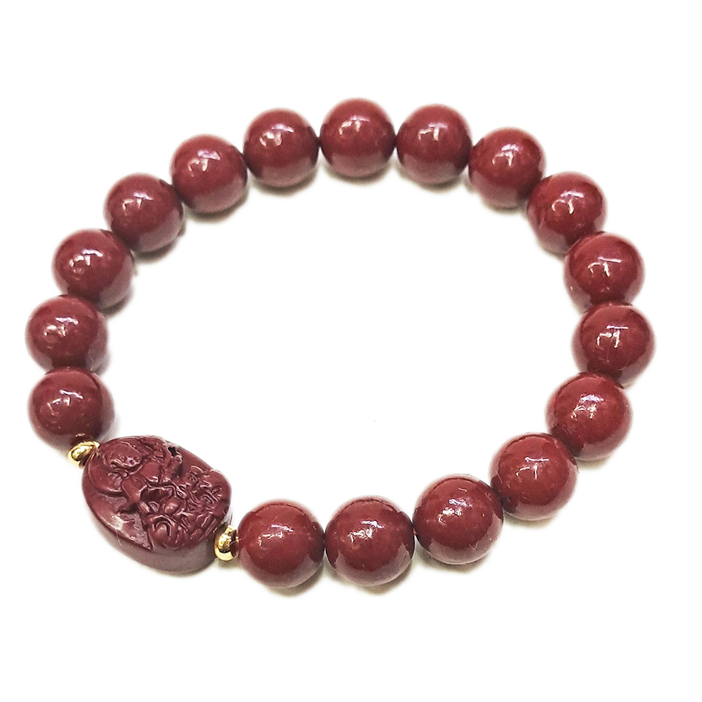 普賢菩薩{紫金砂 硃砂}手珠10mm【十方】153924