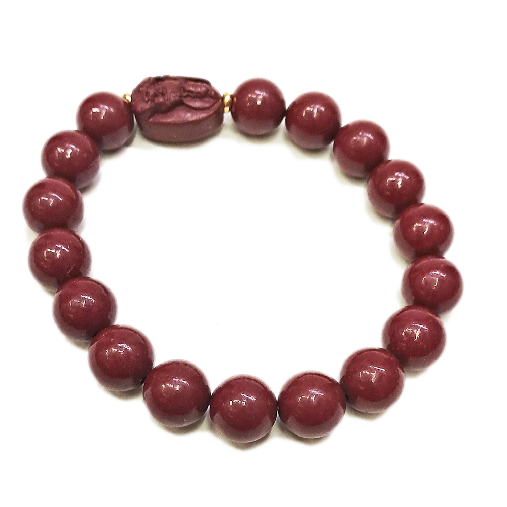 不動明王{紫金砂 硃砂}手珠10mm【十方】153925