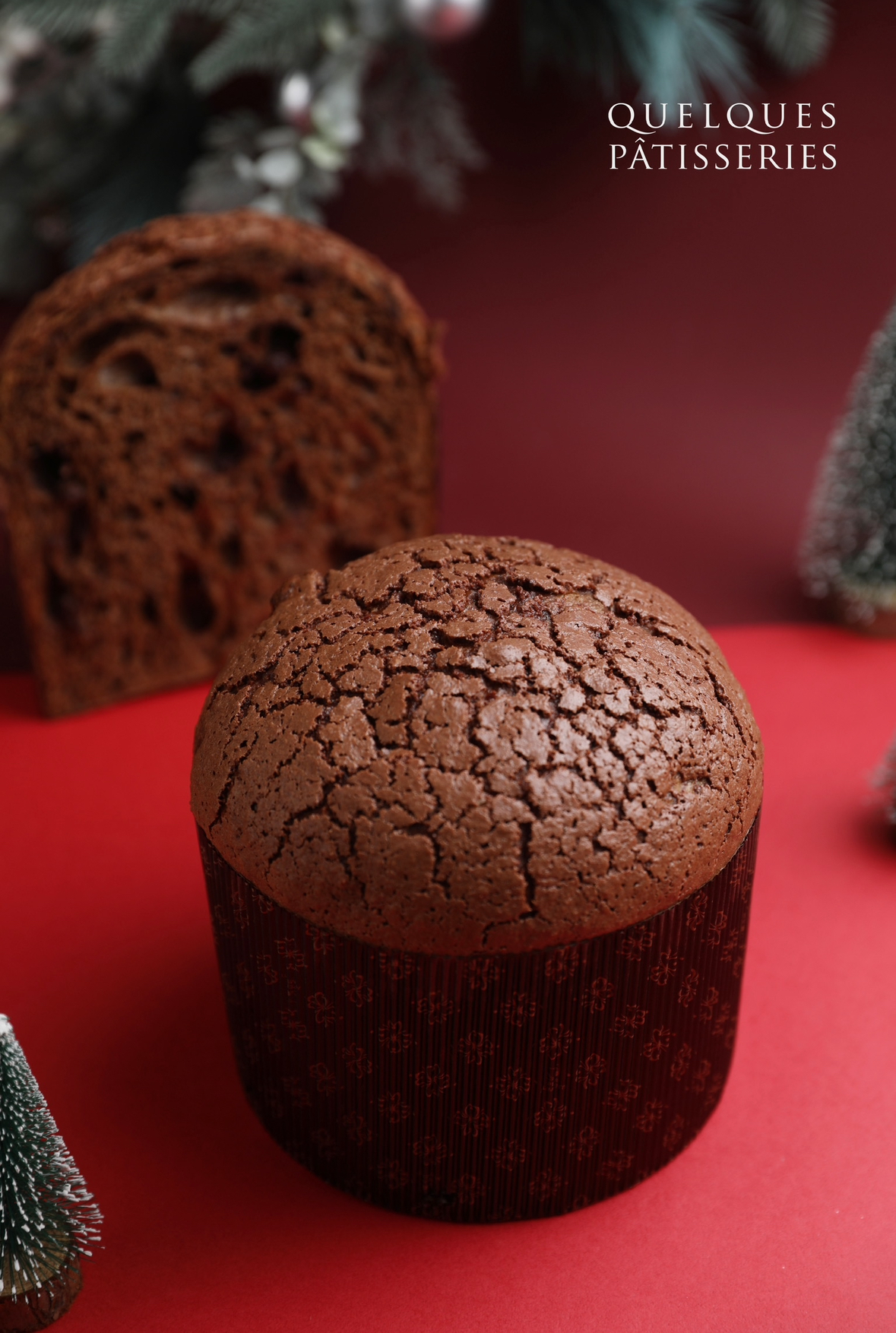 售完｜預購宅配｜義大利聖誕麵包巧克力潘尼朵尼Chocolate Panettone｜World Champion