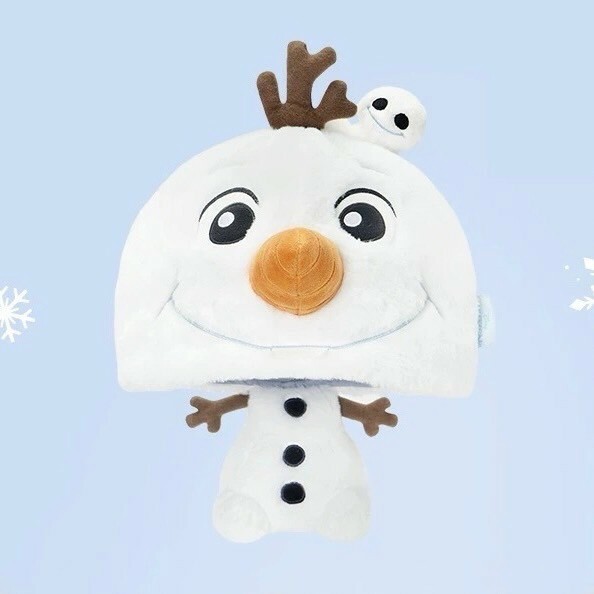 雪寶系列 雪寶 Olaf 大頭小身體絨毛 造型帽 帽子 頭套 冰雪奇緣 Frozen -上海迪士尼樂園