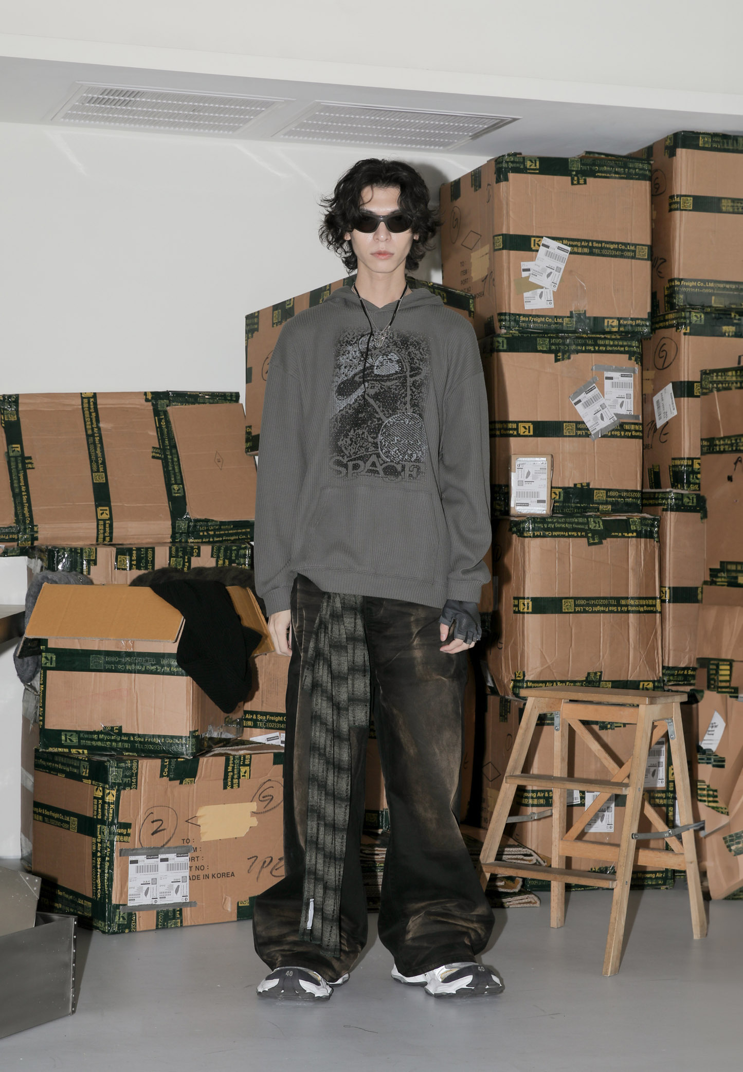 Waffle Space Hood Tee #帽T