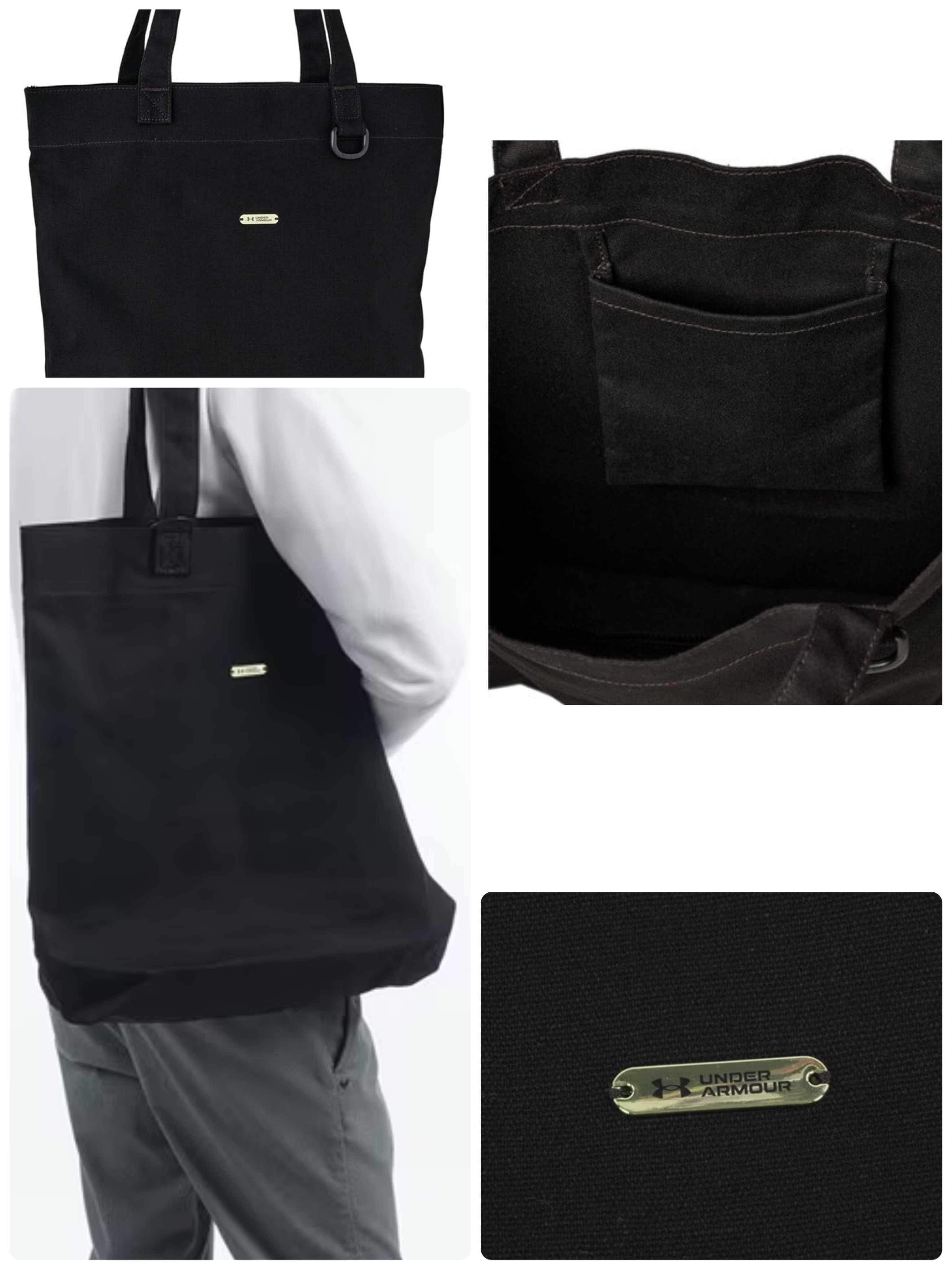 【預購】UA 帆布手提包  J1205901 日本限定  （ 黑色）