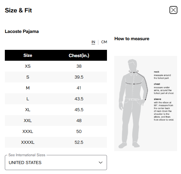【預購】Lacoste  Thermal G120425 男裝長袖上衣