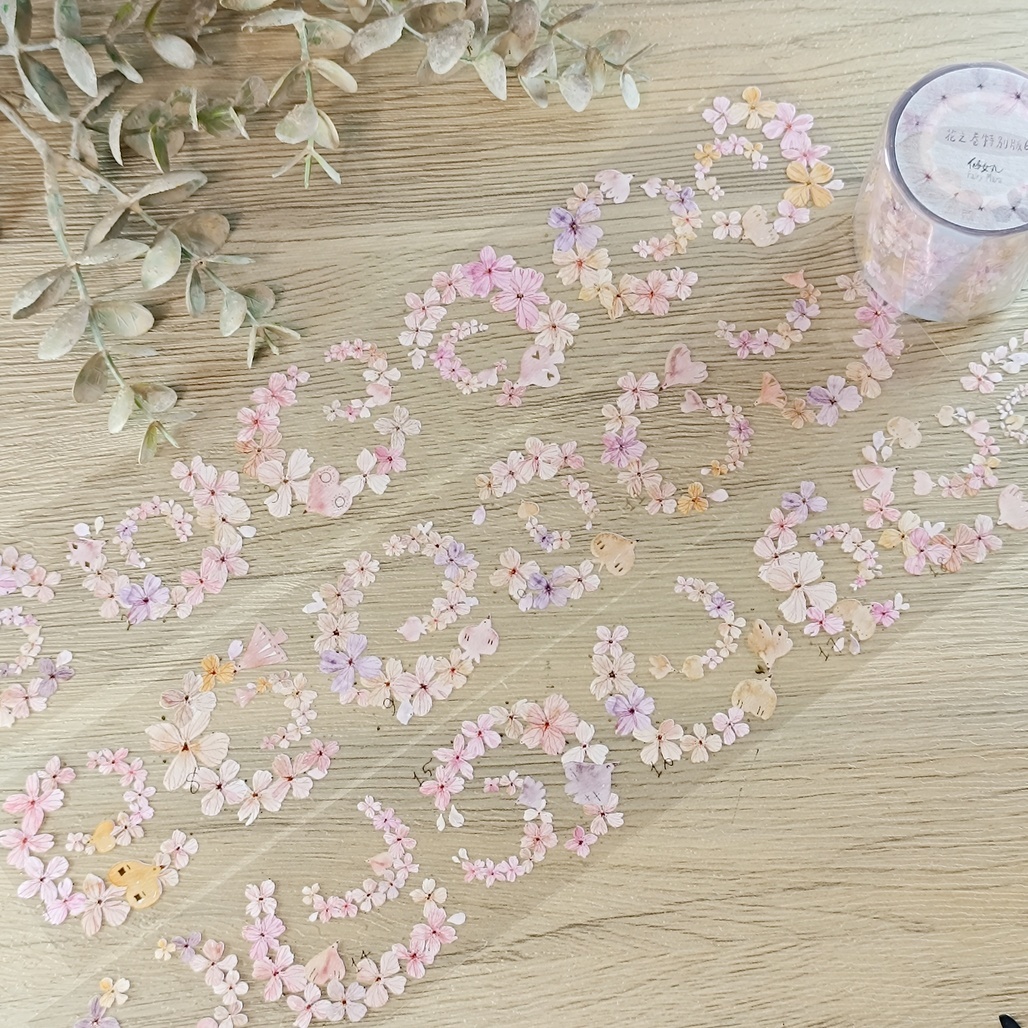 仙女丸 x 曼殊沙華 花之卷特別版6 5cm立體燙金亮面PET膠帶 <整捲/分裝>