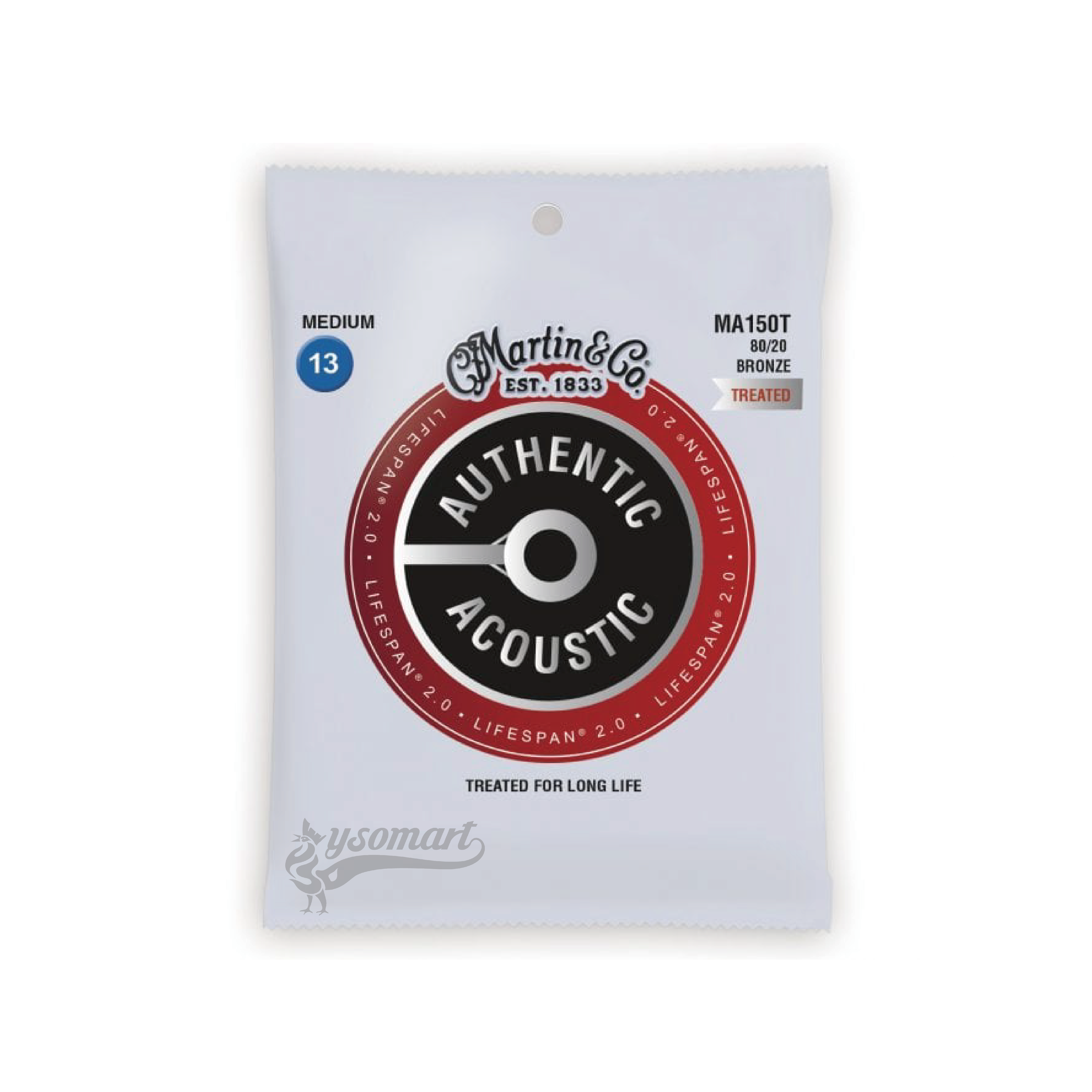 Martin LIFESPAN® 2.0 MA150T 黃銅民謠吉他套弦 (013-056)