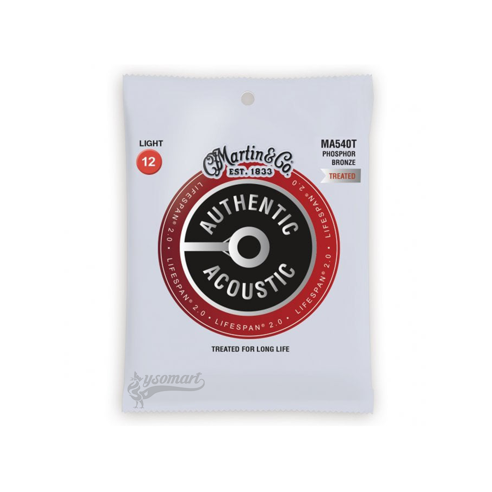 Martin LIFESPAN® 2.0 MA540T 磷青銅民謠吉他套弦 (012-054)