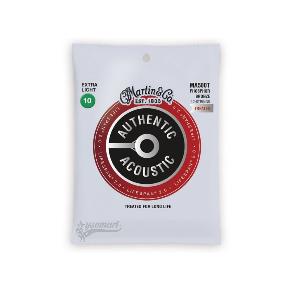 Martin LIFESPAN® 2.0 MA500T 磷青銅民謠吉他十二弦套弦 (010-047)