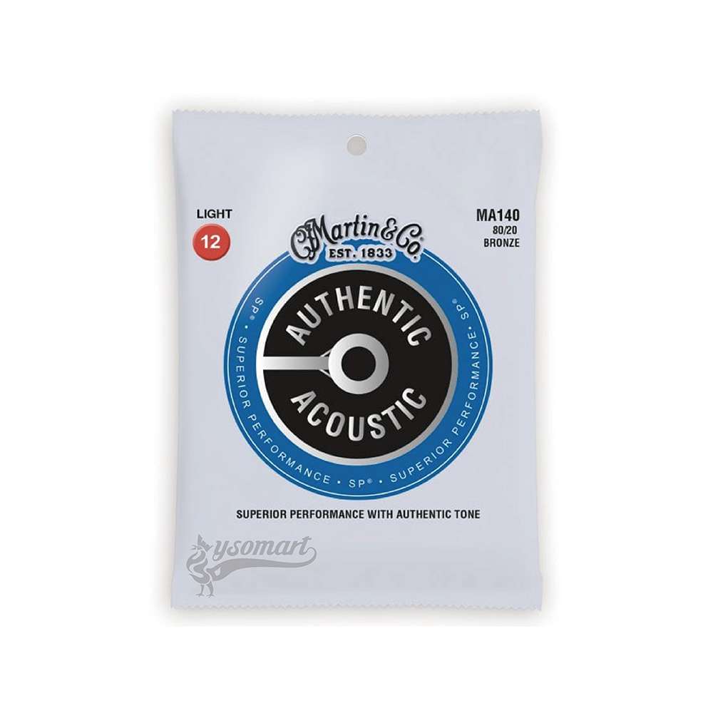 Martin SP® MA140 黃銅民謠吉他套弦 (012-054)