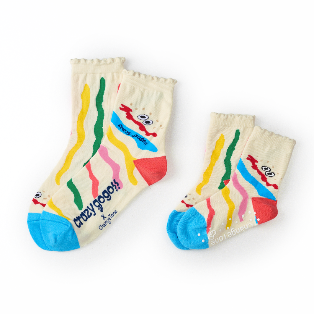 夢幻波道〈白/兒童襪〉