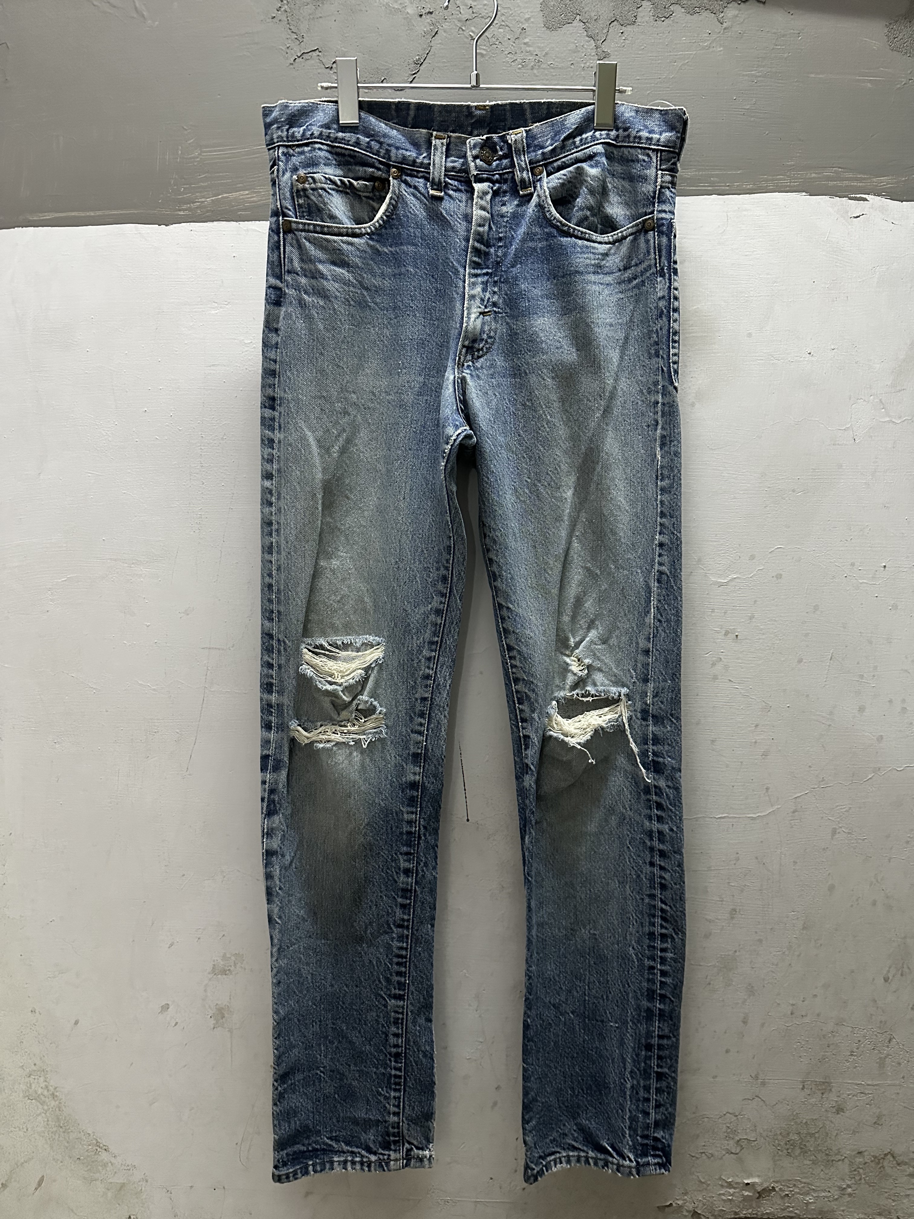 Late 70s Plain Pockets Denim Jeans