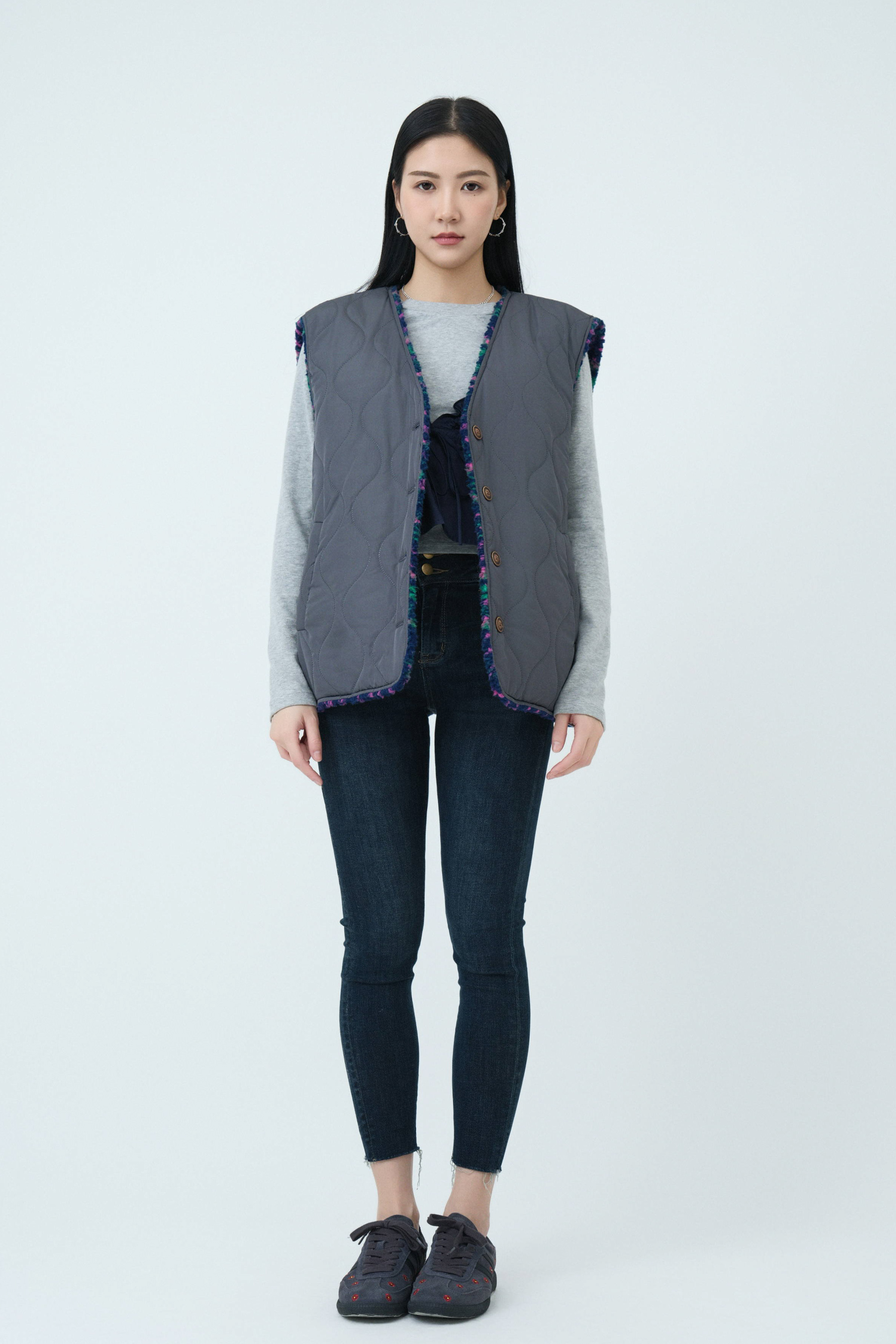 FW24_0222（背心＋上衣套裝+牛仔褲）