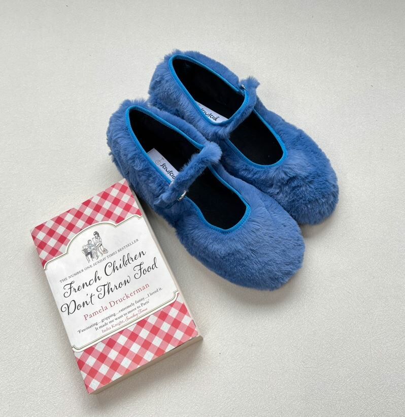 SCIUSCIA 絨毛瑪麗珍鞋(大人款) Maryjane Azzurro Eco Fur 寶藍