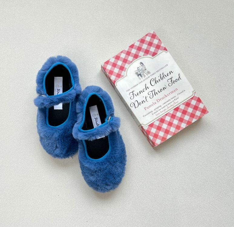 SCIUSCIA 絨毛瑪麗珍鞋 Baby Maryjane Azzurro Eco Fur 寶藍