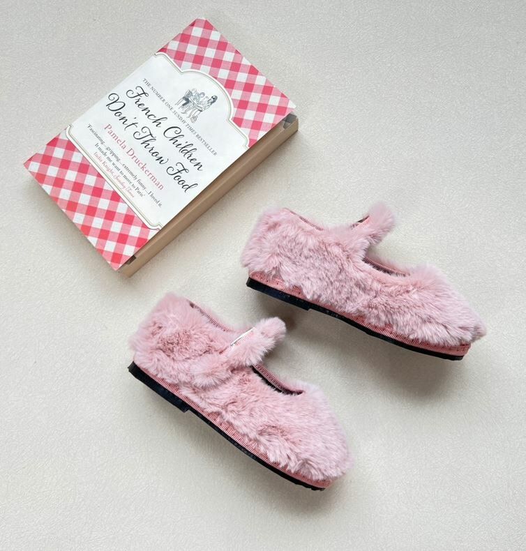 SCIUSCIA 絨毛瑪麗珍鞋 Baby Maryjane Rosa Eco Fur 石英粉