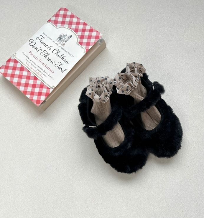 SCIUSCIA 絨毛瑪麗珍鞋 Baby Maryjane Nero Eco Fur 黑色