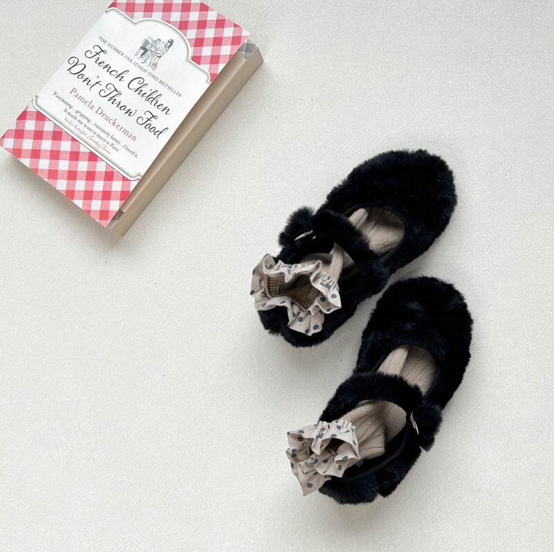 SCIUSCIA 絨毛瑪麗珍鞋 Baby Maryjane Nero Eco Fur 黑色