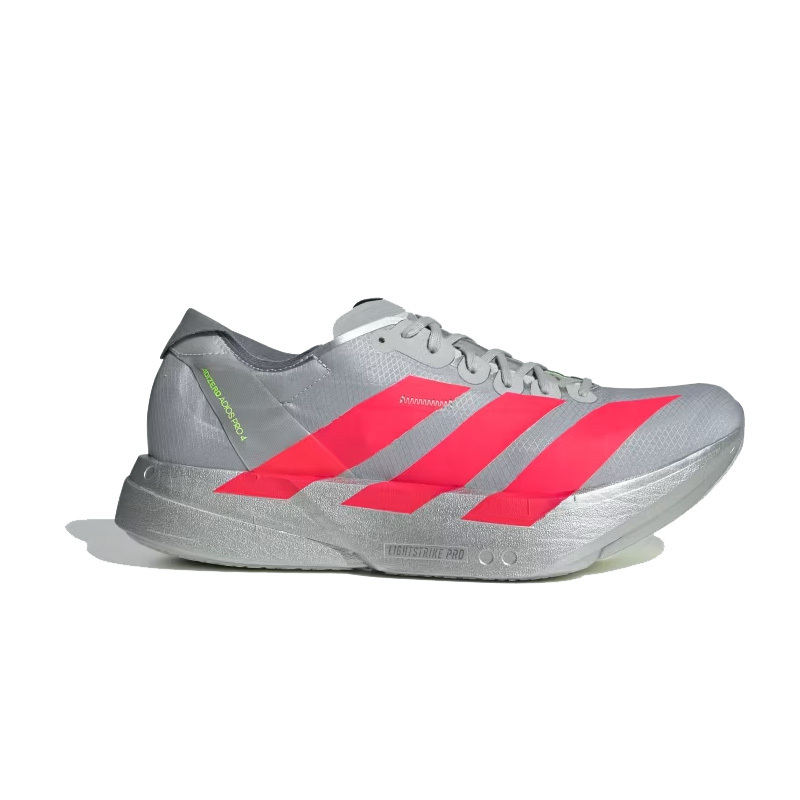 Adidas Adizero Adios Pro 4 專業跑鞋 慢跑鞋 銀紅 男鞋 JR6372 [台灣現貨]