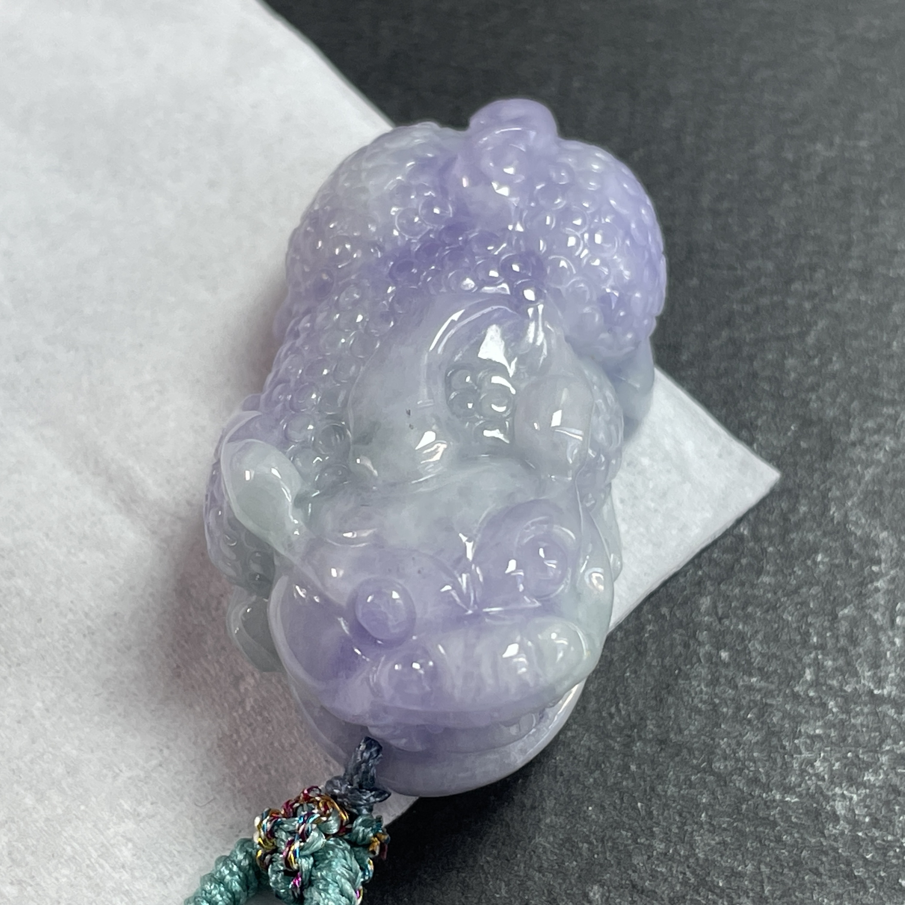 J2341 翡翠冰紫羅蘭貔貅吊墜