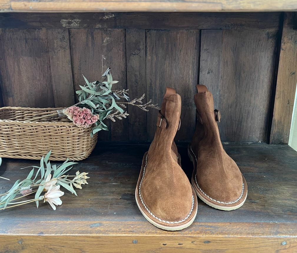 STEVE MONO 麂皮短靴 Artisanal Boots 10/14 Sandalwood 檀棕