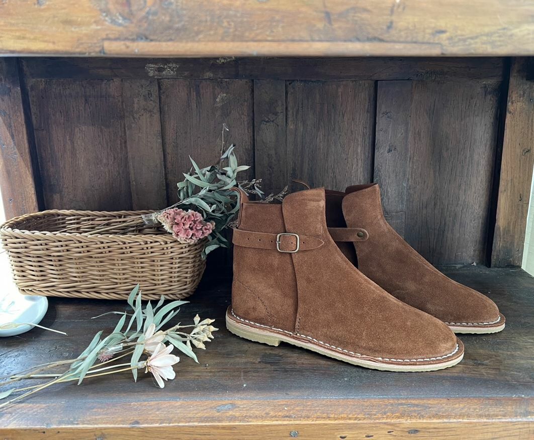 STEVE MONO 麂皮短靴 Artisanal Boots 10/14 Sandalwood 檀棕