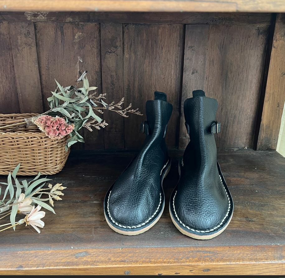 STEVE MONO 真皮短靴 Artisanal Boots 10/14 Black 黑