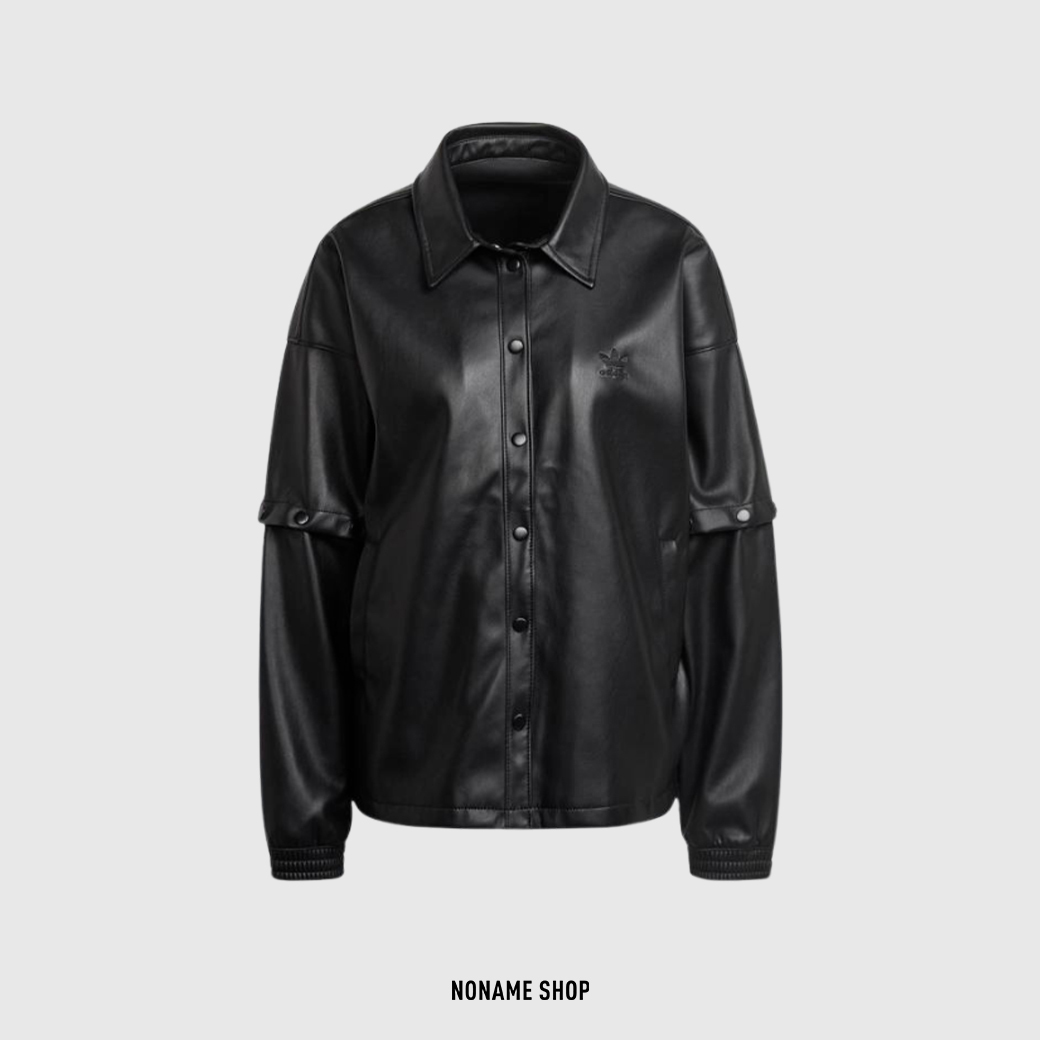 ADIDAS ORIGINALS AD 三葉草 復古 皮革 外套 (女款)