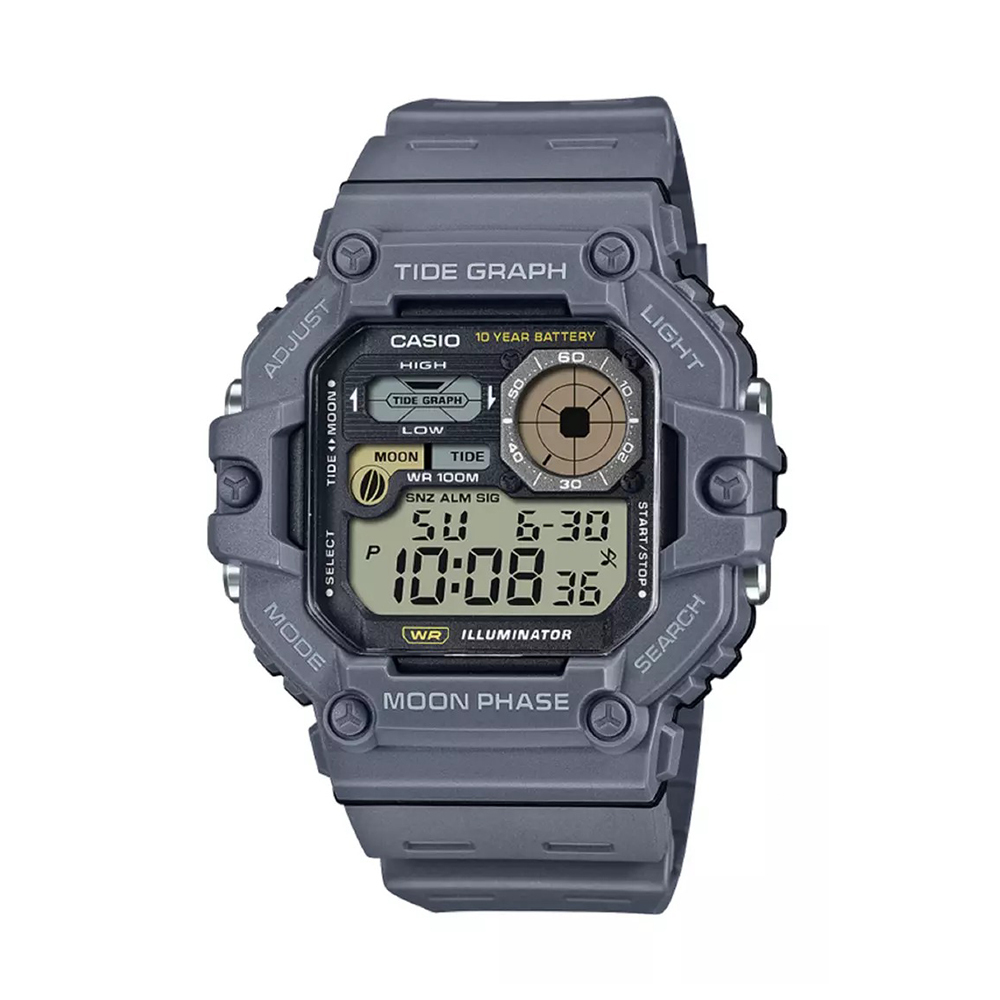 【CASIO】WS-1700H 防水100米 多功能 自動日曆 LED燈光 10年電池 電子錶-